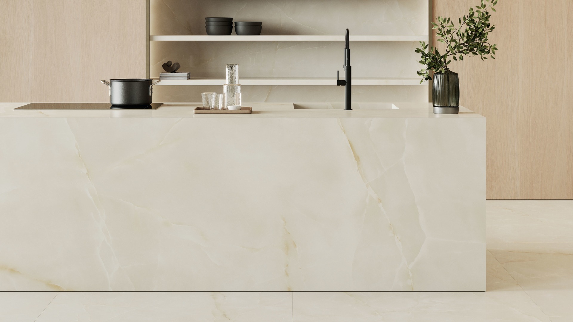 Valence Pacific vloertegel 60x120cm wit marmer glans gerectificeerd