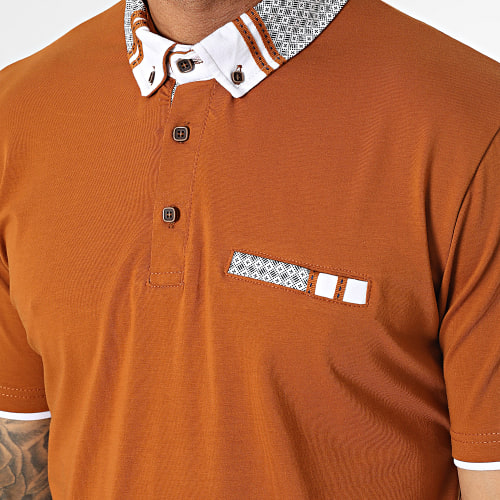 Polo Manches Courtes Marron
