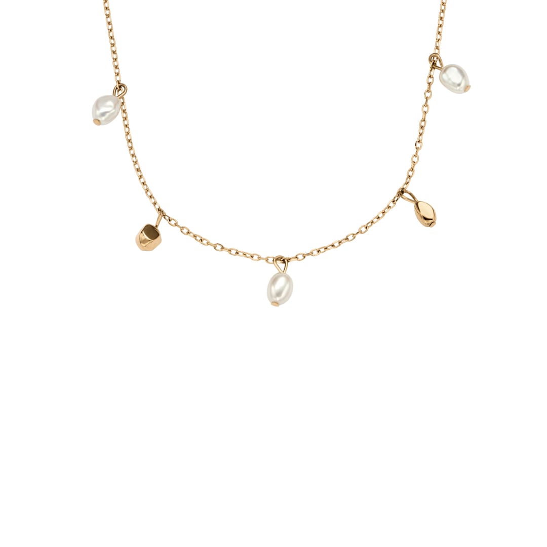 Skagen Halskette Agnethe Pearl vergoldet