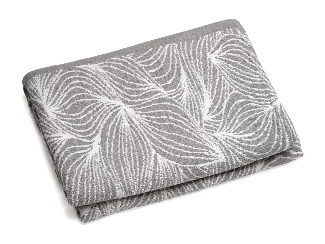 Couvre lit collection EMI pur coton 500 g/m² 260x240 cm gris sésame