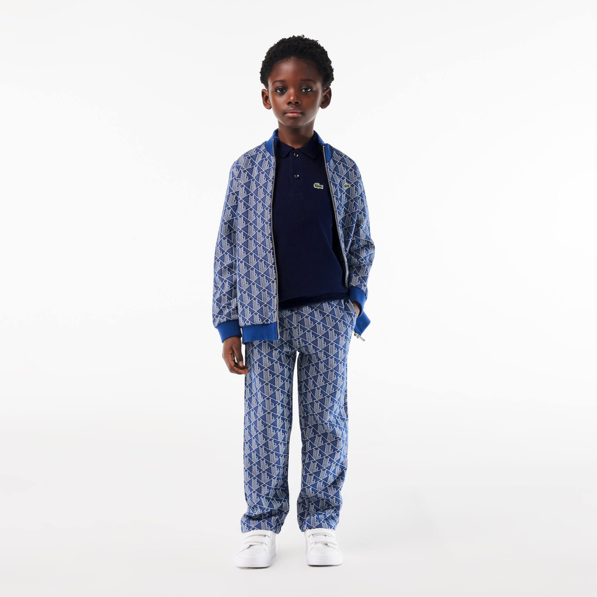 Polo enfant Lacoste regular fit en petit piqué uni Polos - Bleu - Lacoste - Enfant