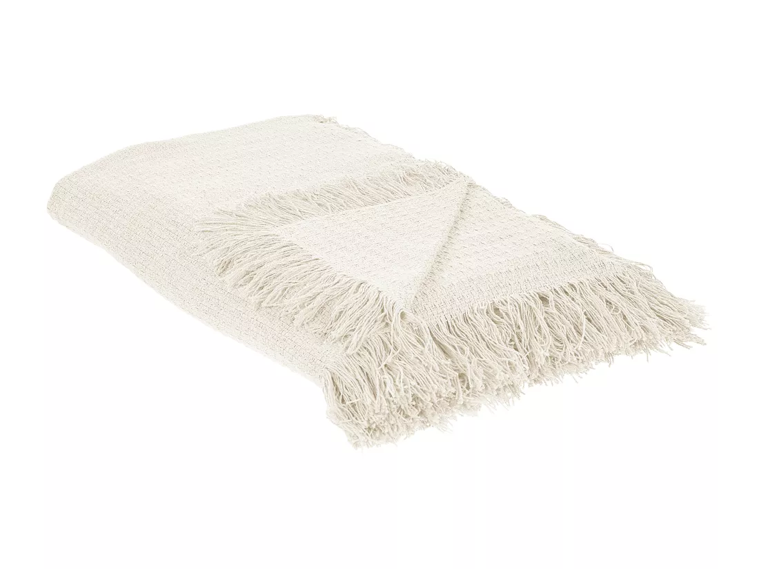 Couvre-lits YERBENT Coton 150 x 200 cm Blanc cassé