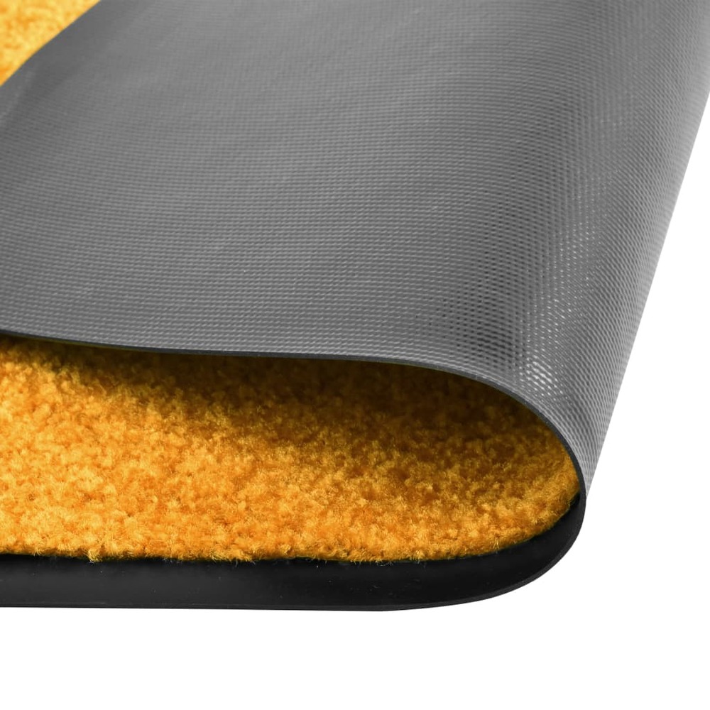 Paillasson lavable orange 90x120 cm