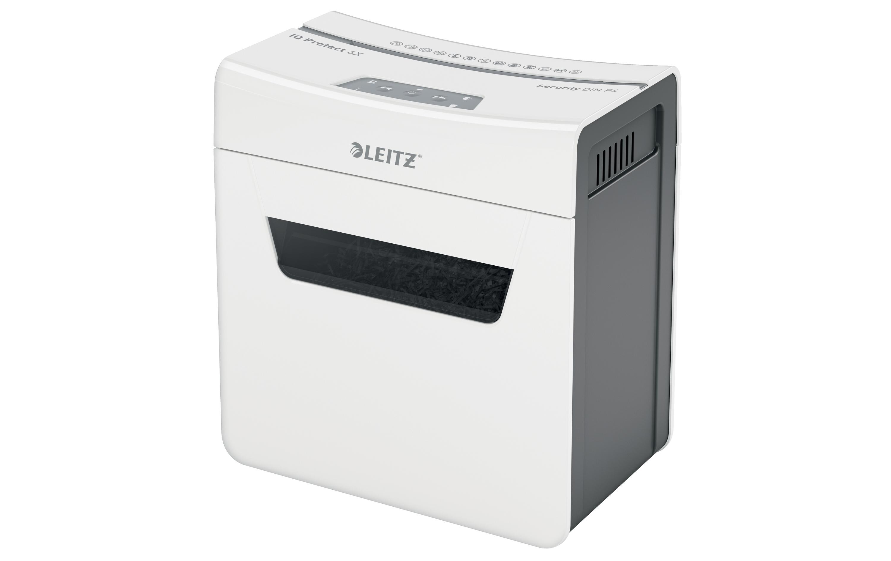 Aktenvernichter IQ Protect Premium 6X , P-4, 6 Blatt<br>Manueller Dokumentenvernichter mit Partikelschnitt für die sichere Vernichtung vertraulicher Unterlagen