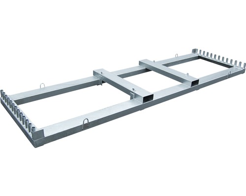 Transportframe voor mobiele omheining, verzinkt, 350 x 98 mm