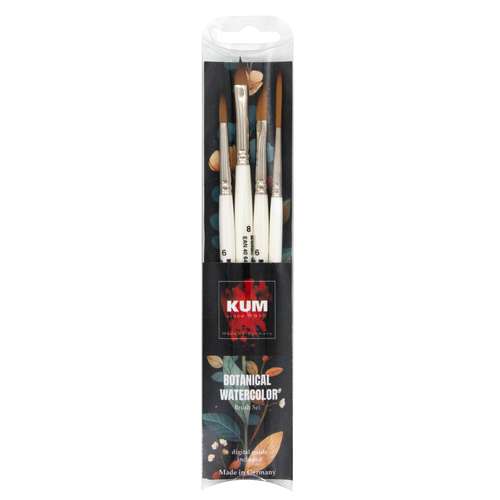 KUM® BOTANICAL AQUARELL Pinselset, 4-teilig