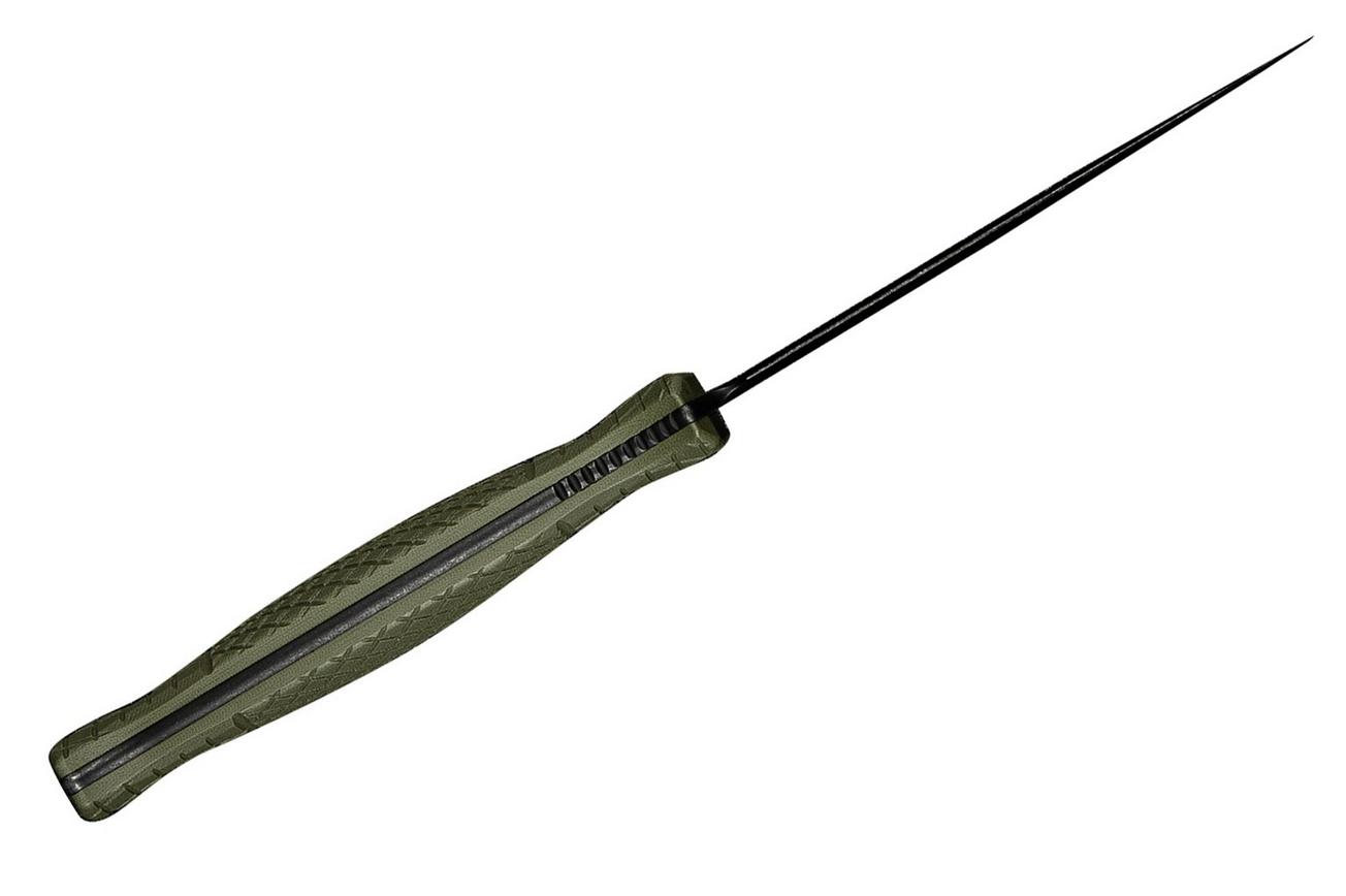 Civivi Perfrico C23026-2 Black Stonewashed 14C28N OD Green G10, vaststaand mes