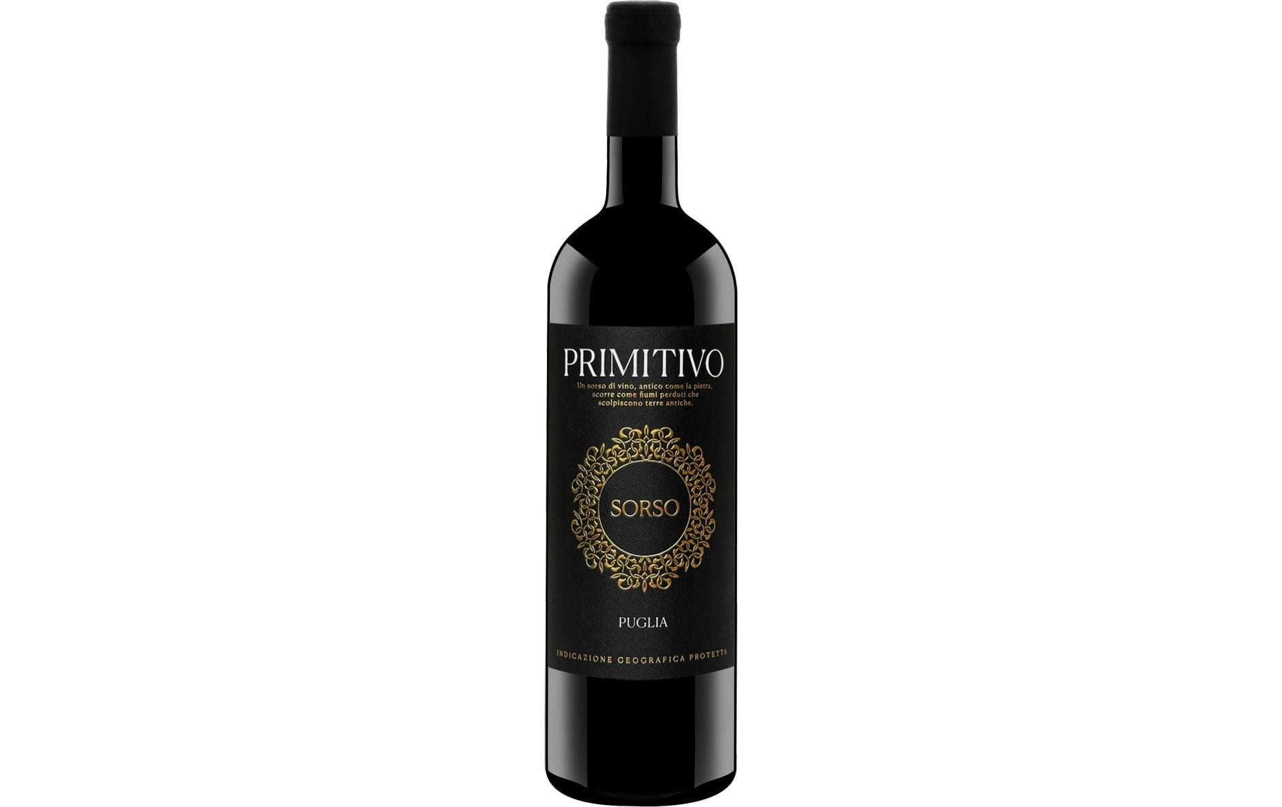 Sorso Primitivo Puglia IGP 0.75 lIntensiver, herb-fruchtiger Rotwein aus Italien