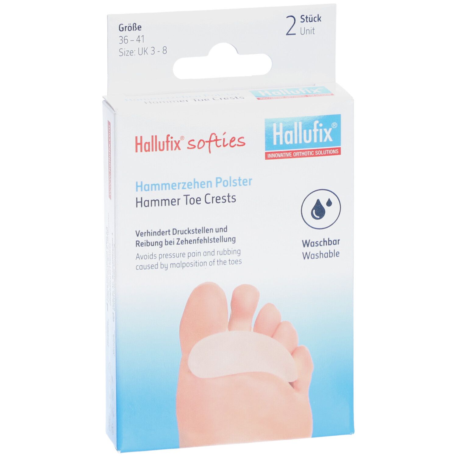 Hallufix® softies Hammerzehen Polster Gr. 36-41