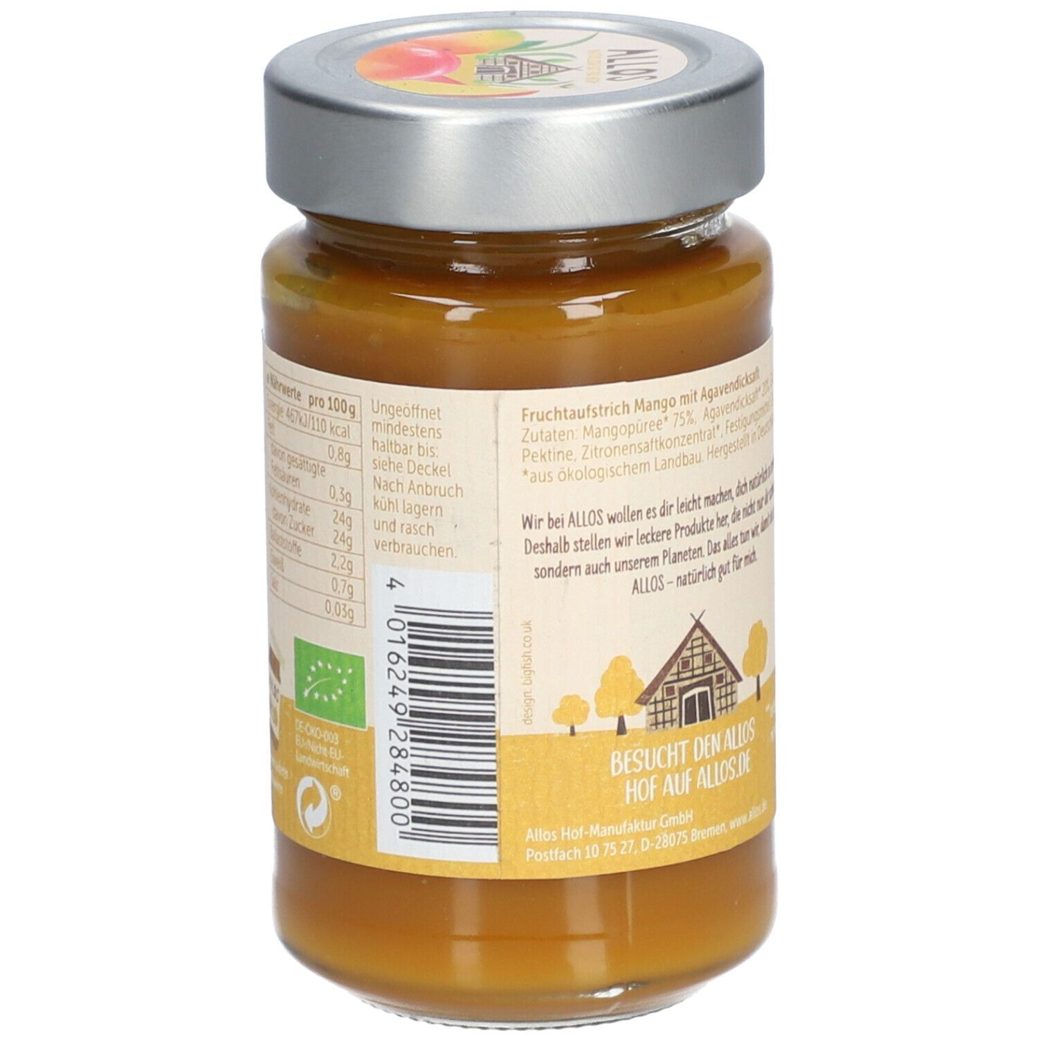 Allos Bio Frucht Pur 75 % Mango