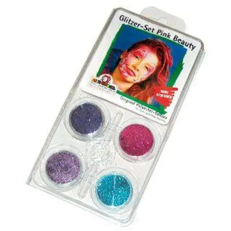 Eulenspiegel Profi Aqua Schminke Glitzerset Pink Beauty