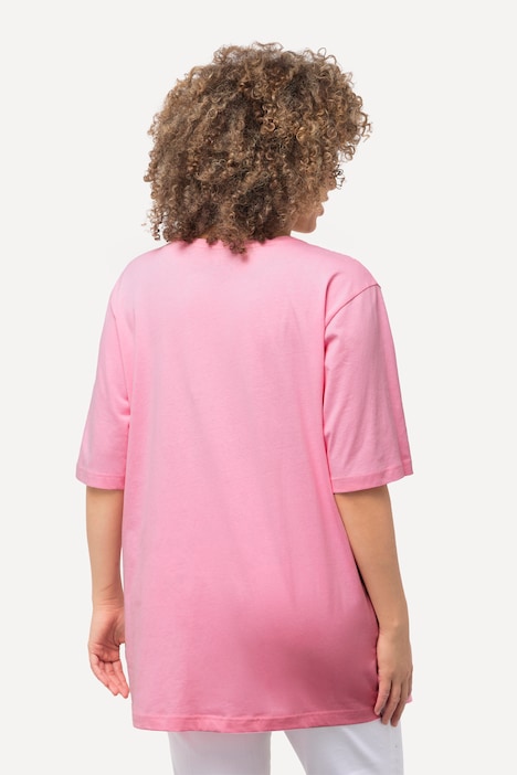 T-Shirt, V-Ausschnitt, Relaxed, Halbarm