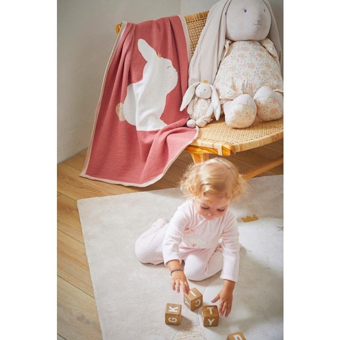 Couverture tricot 75x100 Bio Pili Lina & Joy - NOUKIE 'S