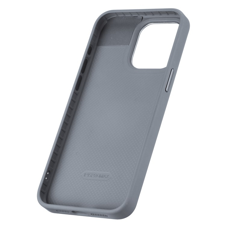 iPhone 15 Pro Hybrid Hülle TPU Bumper mit Acryl Rückseite   E-Ink Display - Grau