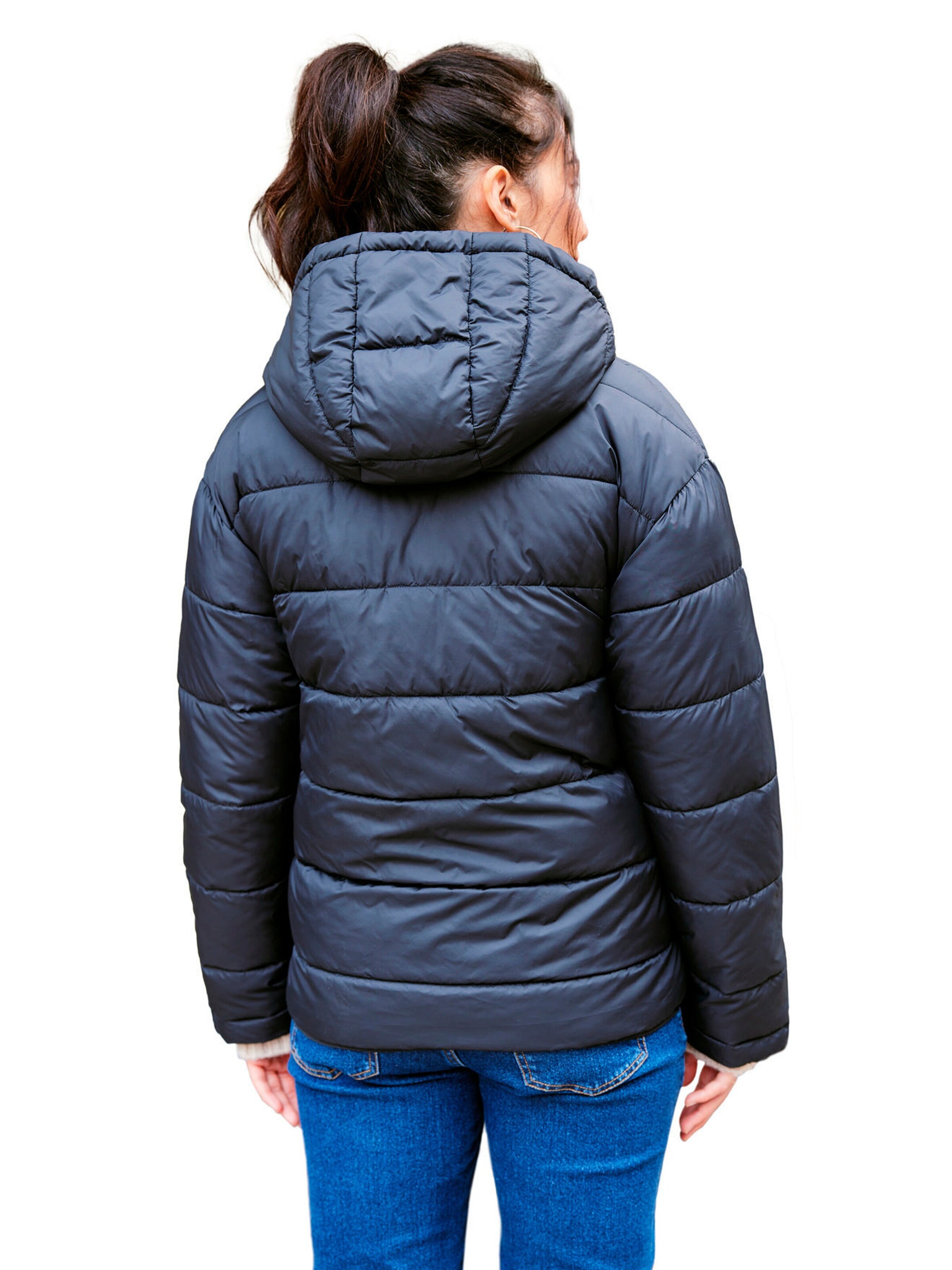 Envie de Fraise Light-Steppjacke für die Schwangerschaft / Tragejacke mit Recycling-Polyester schwarz