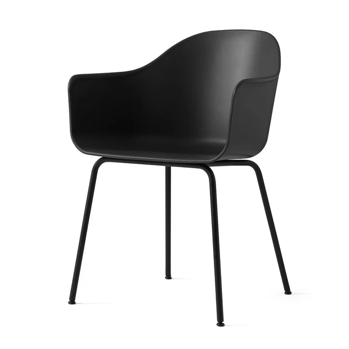 Audo - Harbour Chair (Stahl), schwarz / burned red