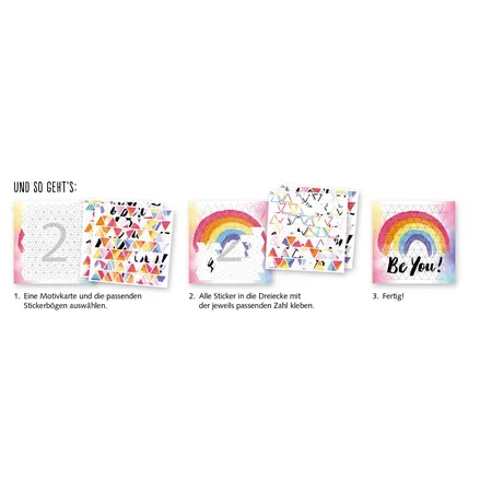 Coppenrath Verlag Stickern nach Zahlen: Be You! (100% selbst gemacht)