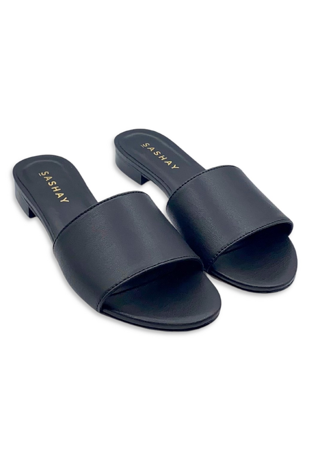 Sashay Sandale Mule Black Plain