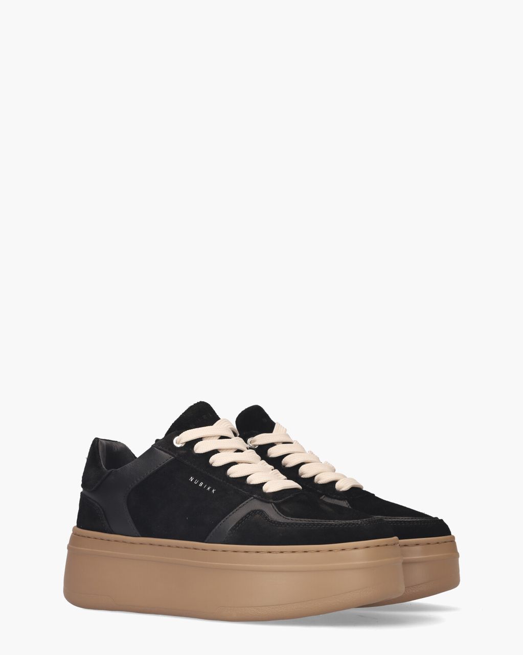 Nubikk Bayou Platform Zwart Damessneakers
