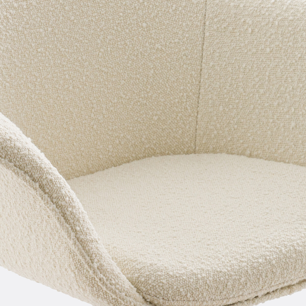 LA REDOUTE INTERIEURS<br>Cadeira de escritório giratória em bouclé, Melona