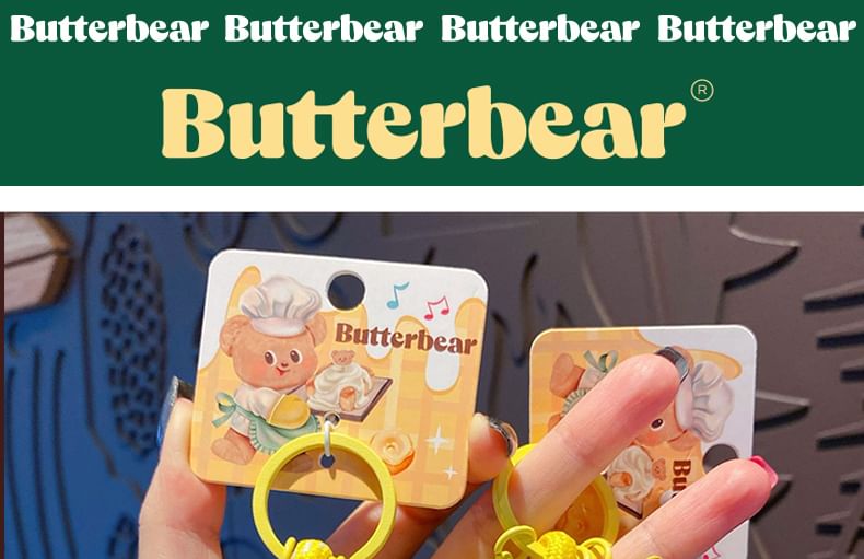 Butterbear - Butterbear Puzzelkubus Sleutelhanger