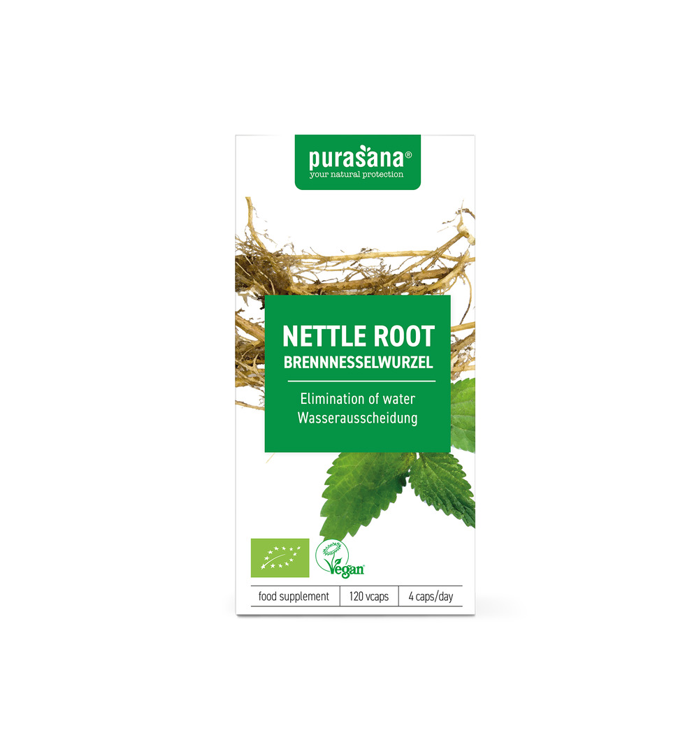 Purasana Brandnetelwortel/Ortie Racine Vegan Bio (120 vega capsules)