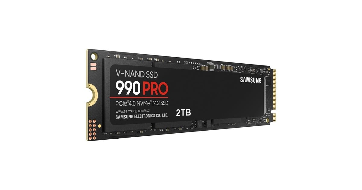 SAMSUNG990 PRO 2 TB SSD  (MZ-V9P2T0BW, PCIe Gen 4.0 x4, NVMe 2.0)