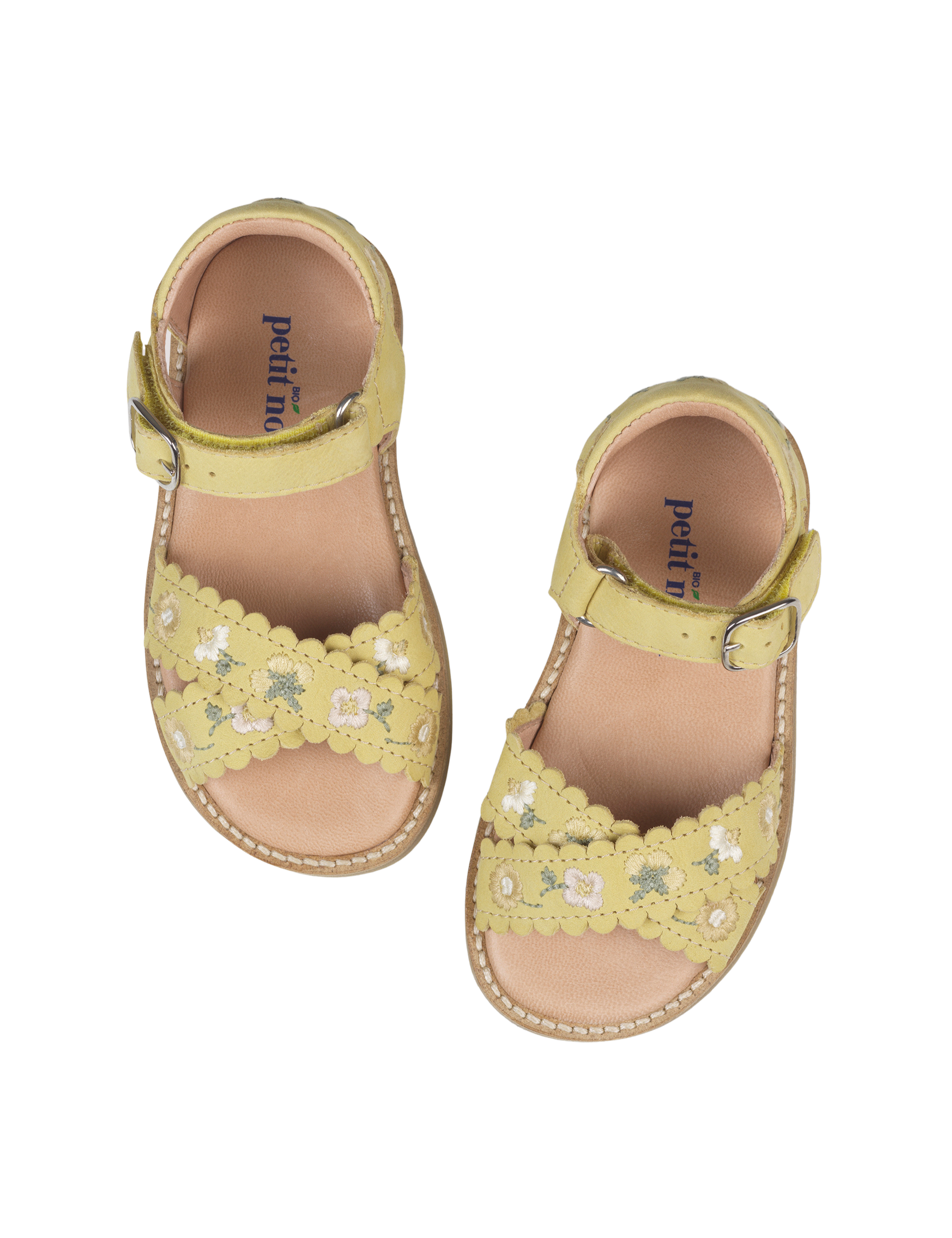 Flower Crossover Sandal - Lemon Meringue