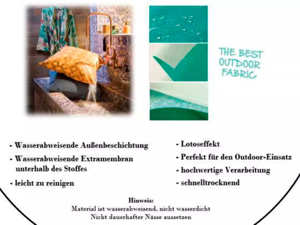 Outdoor-Kissen Canvas Eco+ 50 x 30 cm