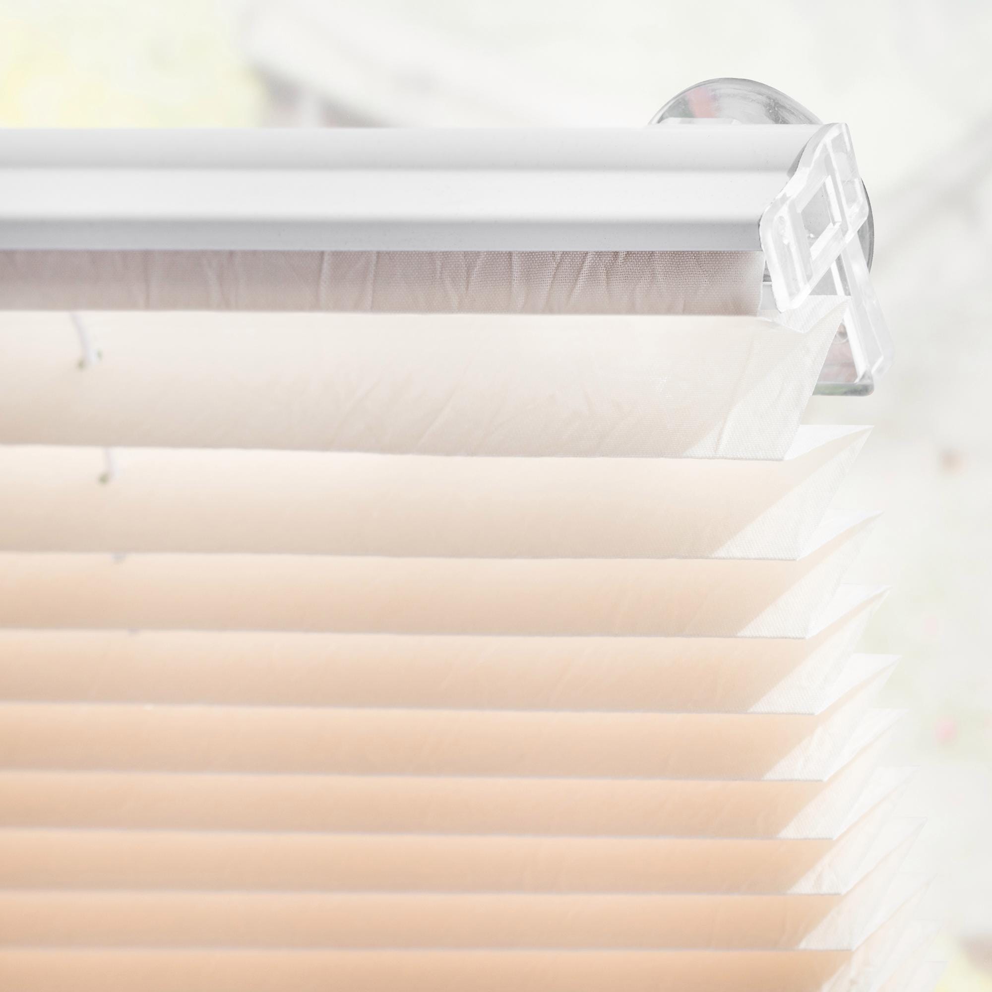 LICHTBLICK ORIGINAL Dachfensterplissee »Haftfix« Lichtschutz ohne Bohren verspannt Crush-Optik, mit Saugnapf