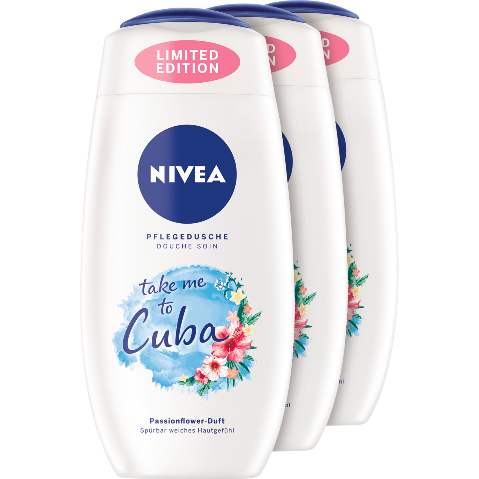 Nivea Pflegedusche Take me to Cuba 3 x 250 ml