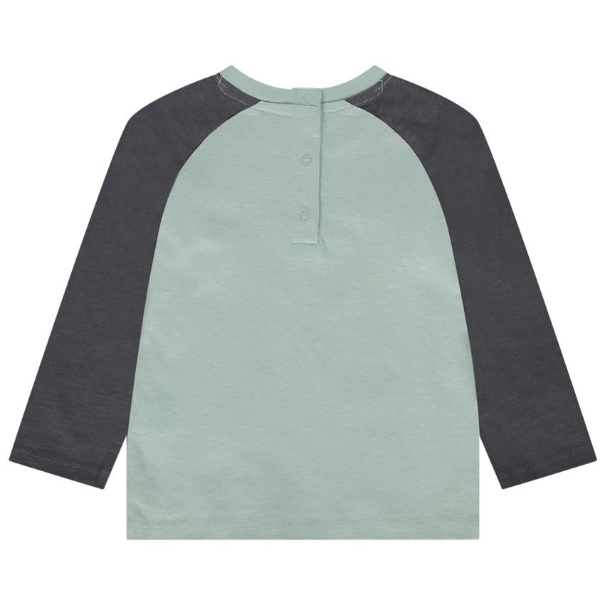 T-shirt manches longues en jersey print Mickey Disney pour bébé garçon - Vert