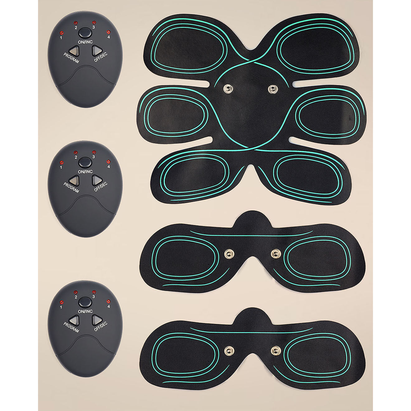 Onamaste Electro stimulateur musculaire noir
