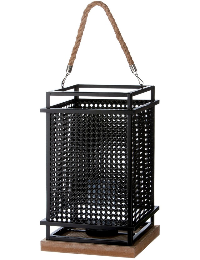 Casablanca by Gilde Windlicht »Kerzenhalter Metall Geflecht« 1-flammig, aus Metall und Glas, Höhe ca. 40 cm