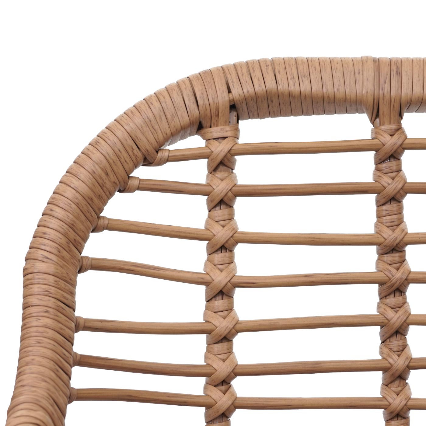 Poly-Rattan Garnitur MCW-G17, Balkon-Set Gartengarnitur Sitzgruppe Stuhl, Seil ~ naturfarben, Kissen anthrazit