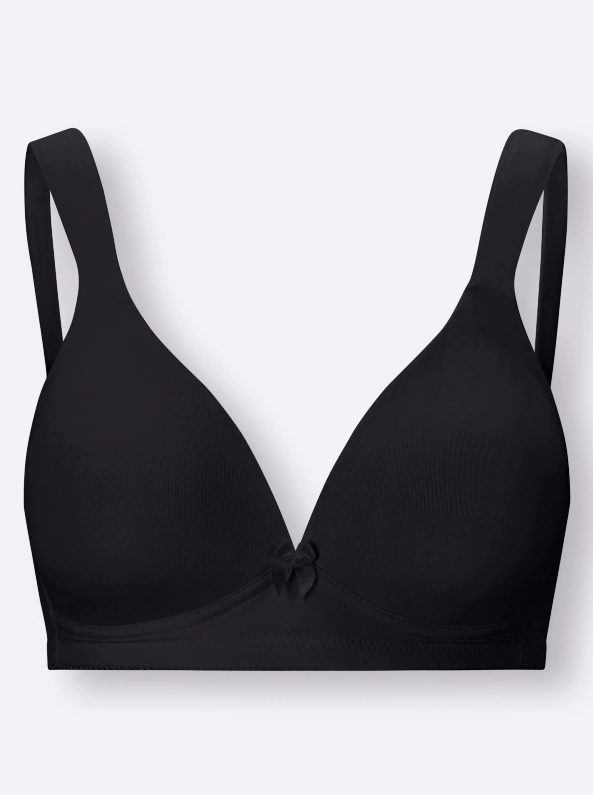 Naturana T-Shirt-BH ohne Bügel in schwarz