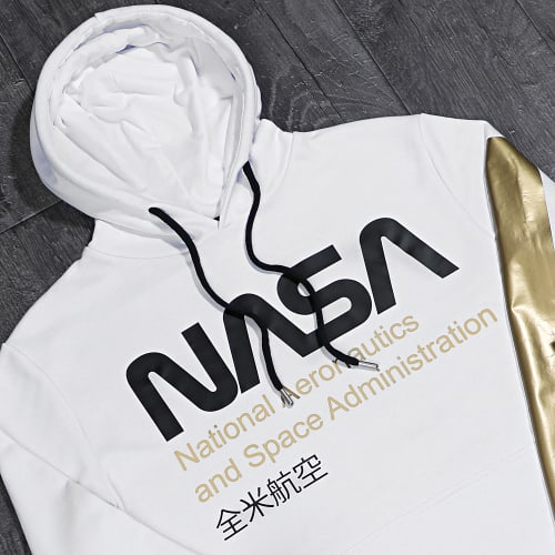 Sweat Capuche Admin Gold Blanc