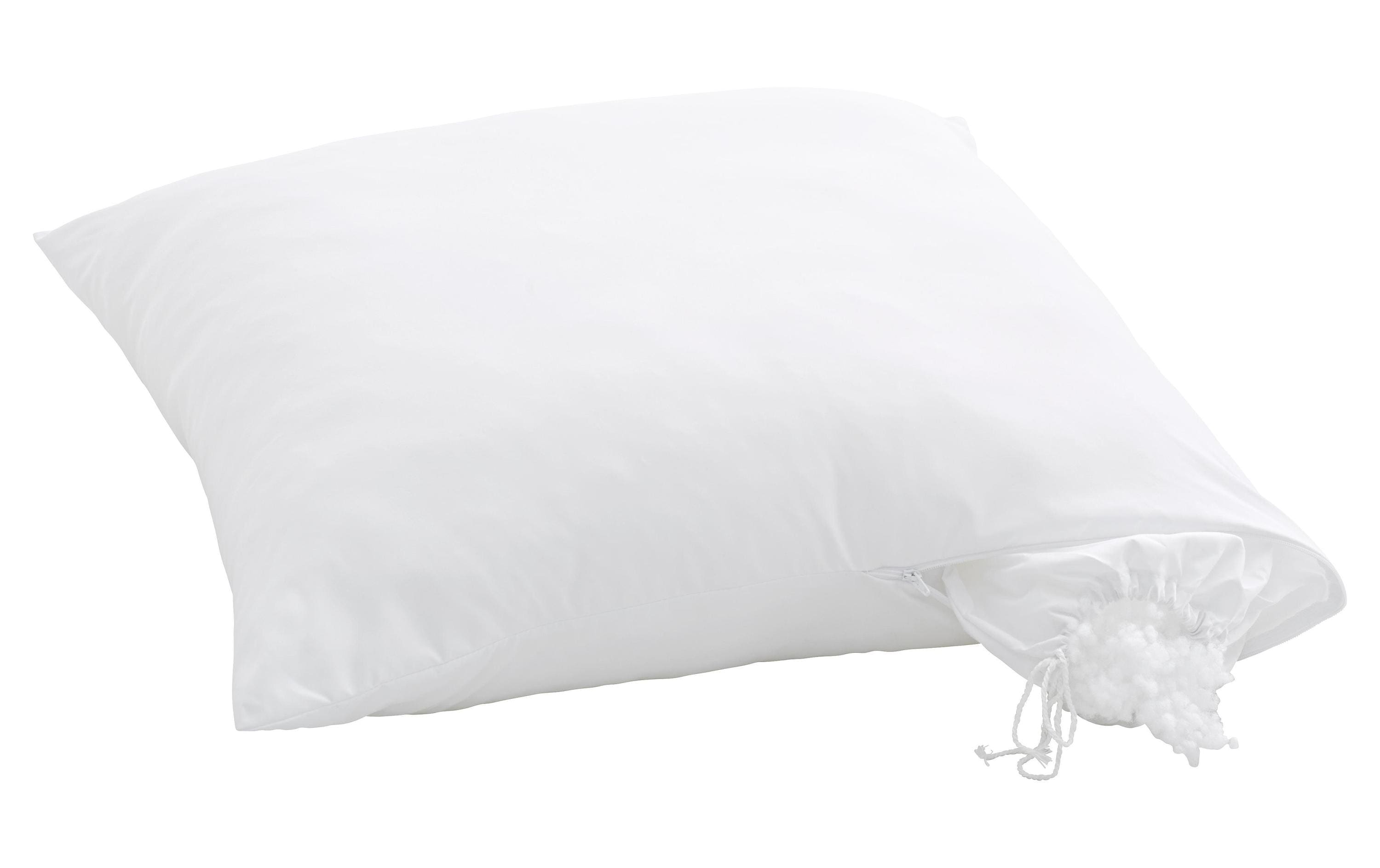 Klassisches Kopfkissen Clivia Polyester, 50 x 70 cmKochfestes Kissen gefüllt mit Faserbällchen