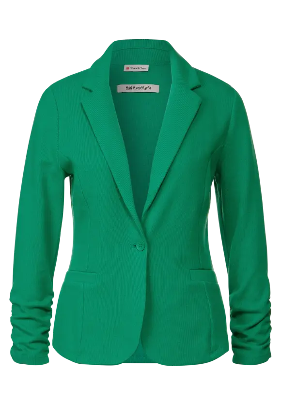 Basic Blazer mit Raffungen - fresh spring green