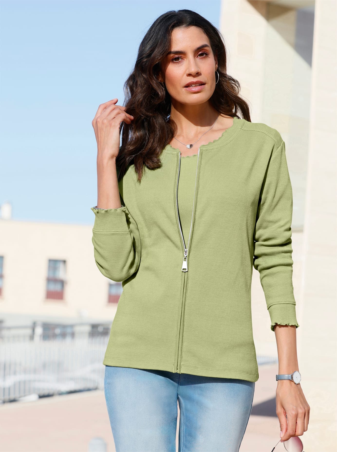 Inspirationen Shirtjacke »Shirtjacke«, 1 Stk.