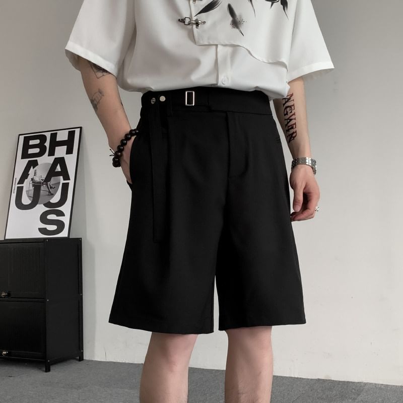 Orungeetun - Hoge taille effen shorts