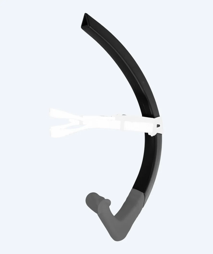Aquasphere centersnorkel - Focus - Sort/grå