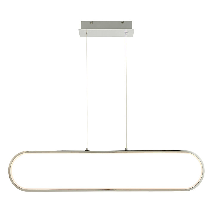 Suspension Papua LED intégrée 2400lm 41W ⌀10xL.90xH.110cm chrome Goodhome
