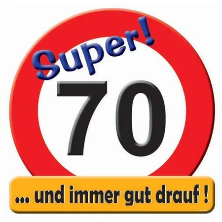 Udo Schmidt Riesenschild Hurra! 70, 50 cm