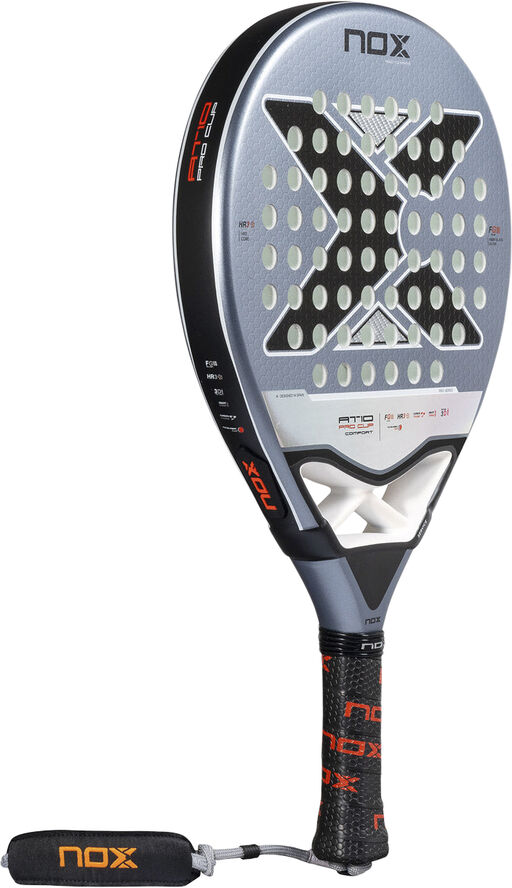 Nox Agustin Tapia 10 Pro Cup Comfort Padelbat Hvid
