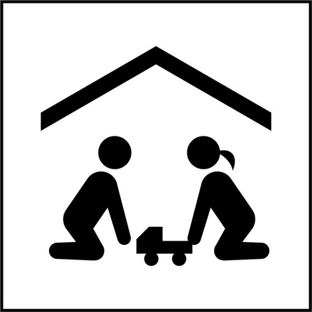 Panneau d'information - Salle de jeux pour enfants - ISO 7001
