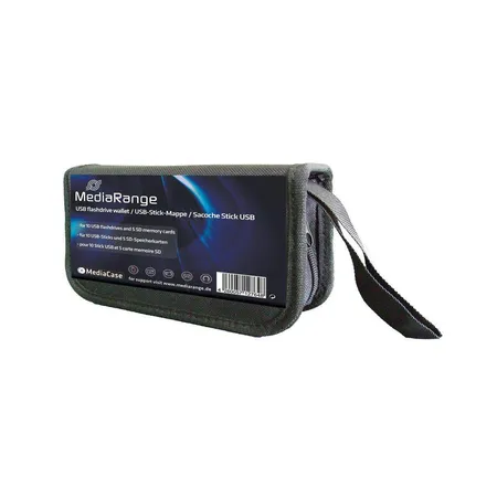 MediaRange USB SD Wallet Tasche für 10 Sticks & 5 SD Karten