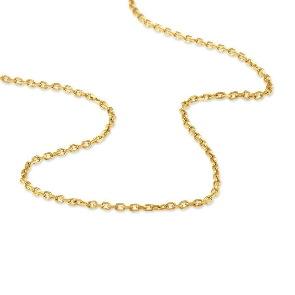Chaîne Igoa Maille Forçat Diamantee Or Jaune