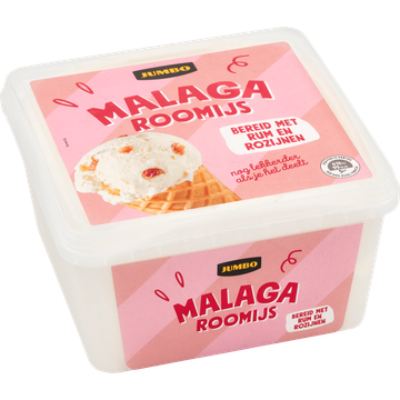 Jumbo Malaga Roomijs 500 g