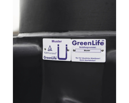 Afvalwatertank - riooltank 1.000 liter met deksel GET 1.0 met DIBt-goedkeuring